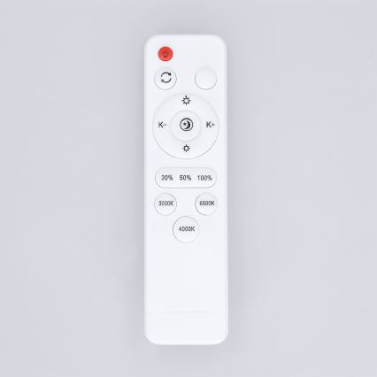 Brilagi - Luminária de teto LED regulável MATTEO LED, 48 W, 230 V, 3000-6500 K, Ø 41 cm, vermelha + controlo remoto