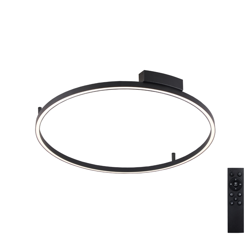 Brilagi - Candeeiro de tecto LED dimerizável PORTOFINO LED/60W/230V 3000-6000K diâmetro 80 cm preto + comando remoto