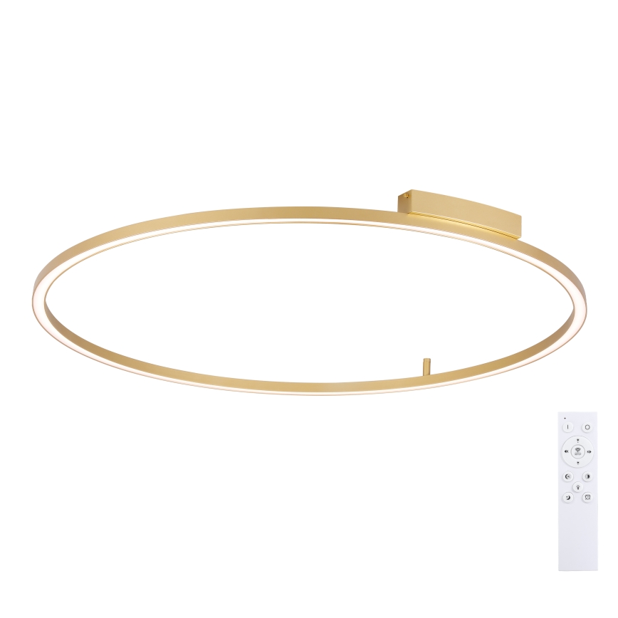 Brilagi - Candeeiro de tecto LED dimerizável PORTOFINO LED/85W/230V 3000–6000K Ø 120 cm dourado + comando remoto