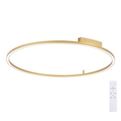 Brilagi - Candeeiro de teto LED regulável PORTOFINO LED/85W/230V 3000-6000K Ø 120 cm dourado + controlo remoto