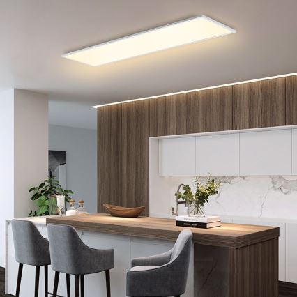Brilagi - Luminária de teto regulável SLIMFRAME LED/58W/230V 120x30 cm 3000-6000K branca + comando remoto