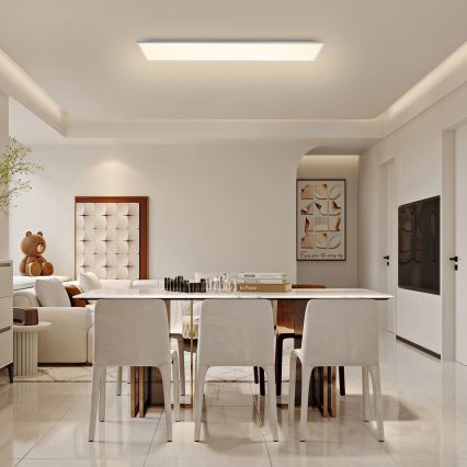 Brilagi - Luminária de teto regulável SLIMFRAME LED/58W/230V 120x30 cm 3000-6000K branca + comando remoto
