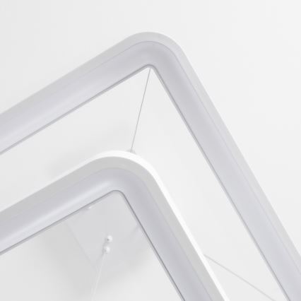 Brilagi - Candeeiro pendente dimerizável em cabo FALCON SLIM LED/78W/230V 3000-6500K 50x50 cm branco + controlo remoto