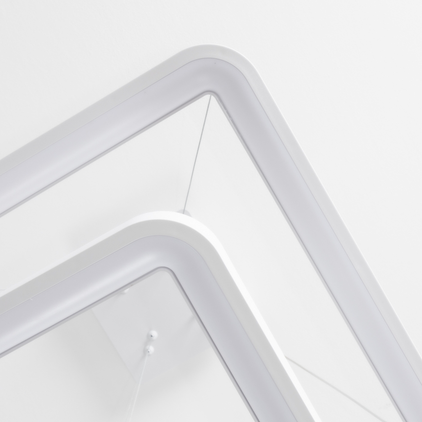 Brilagi - Candeeiro pendente dimerizável em cabo FALCON SLIM LED/78W/230V 3000-6500K 50x50 cm branco + controlo remoto