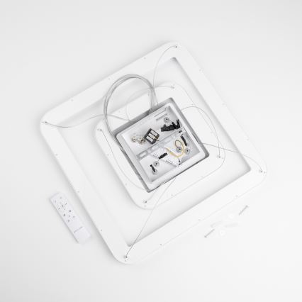 Brilagi - Candeeiro pendente dimerizável em cabo FALCON SLIM LED/78W/230V 3000-6500K 50x50 cm branco + controlo remoto