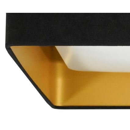 Brilagi - Candeeiro de tecto LED regulável VELVET SQUARE LED/24W/230V 43x43 cm 3000/4000/6500K + comando remoto preto