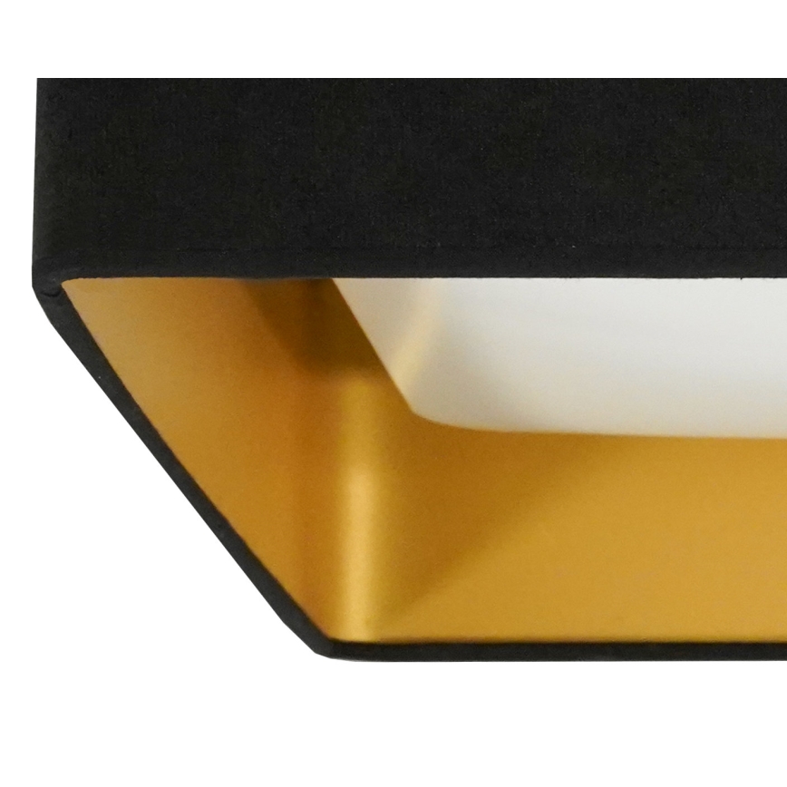 Brilagi - Candeeiro de tecto LED regulável VELVET SQUARE LED/24W/230V 43x43 cm 3000/4000/6500K + comando remoto preto
