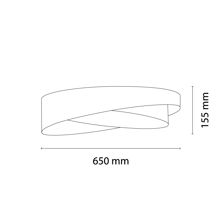 BRILAGI - Luminária de teto LED dimerizável VELVET TWIST LED/36W/230V 3000-6000K Ø 65 cm Wi-Fi Tuya Beacon castanho/dourado + controlo remoto