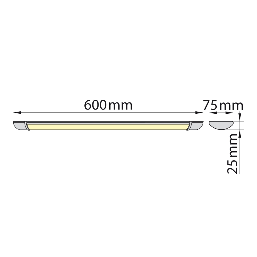 Brilagi - Candeeiro LED tubular LUMA LED/16W/230V 60 cm