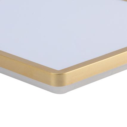 Brilagi - Candeeiro de tecto LED para casa de banho ULTRA SLIM LED/18W/230V 30x30 cm dourado IP54