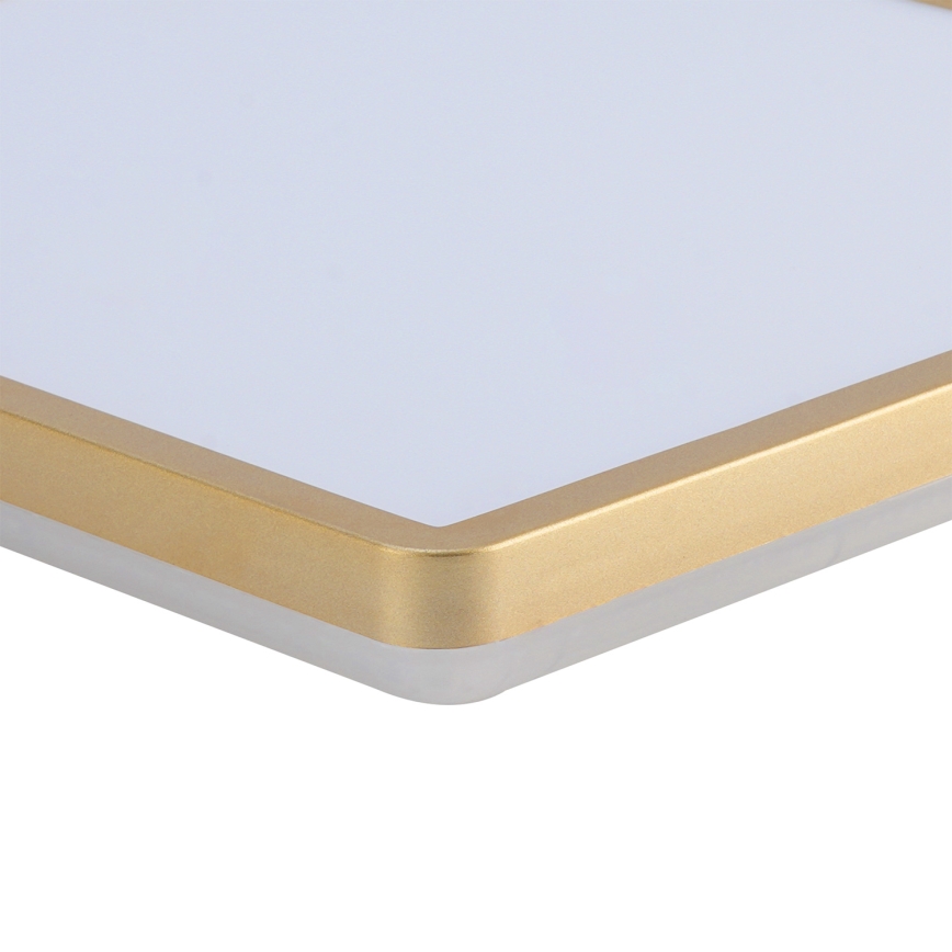 Brilagi - Candeeiro de tecto LED para casa de banho ULTRA SLIM LED/18W/230V 30x30 cm dourado IP54