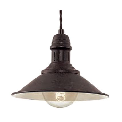 Brilagi - Candeeiro pendente com cabo FORGE 1xE27/60W/230V Ø 22 cm castanho