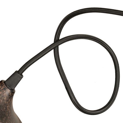 BRILAGI - Candeeiro pendente com cabo FORGE 1xE27/60W/230V Ø 22 cm castanho