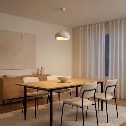 Brilagi - Candeeiro pendente com cabo WABI SABI 1xE27/40W/230V diâmetro 32 cm branco