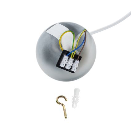 Brilagi - Candeeiro pendente com cabo WABI SABI 1xE27/40W/230V diâmetro 32 cm branco