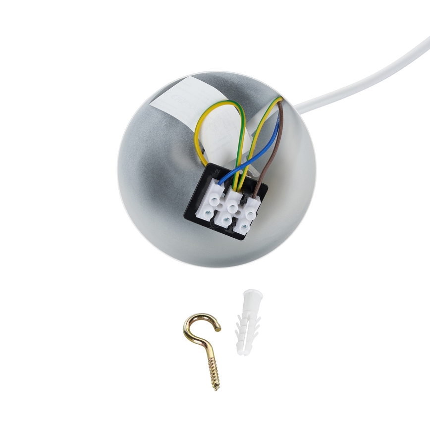 Brilagi - Candeeiro pendente com cabo WABI SABI 1xE27/40W/230V diâmetro 32 cm branco