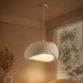 BRILAGI - Candeeiro pendente com cabo WABI SABI 1xE27/60W/230V Ø 40 cm branco