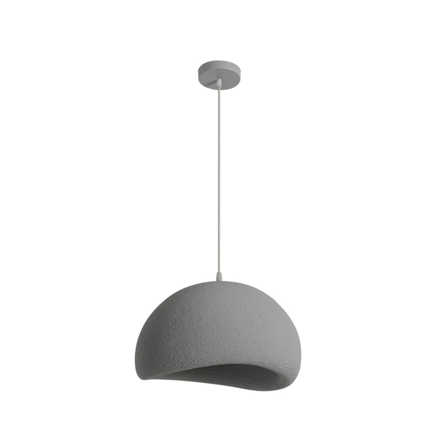 BRILAGI - Candeeiro pendente com cabo WABI SABI 1xE27/60W/230V Ø 40 cm cinzento