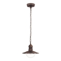 Brilagi - Candeeiro pendente de exterior MOLDE 1xE27/60W IP44 bronze/pátina