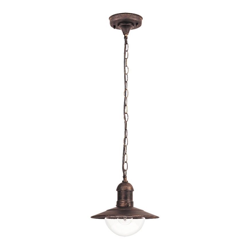 Brilagi - Candeeiro pendente de exterior MOLDE 1xE27/60W IP44 bronze/pátina