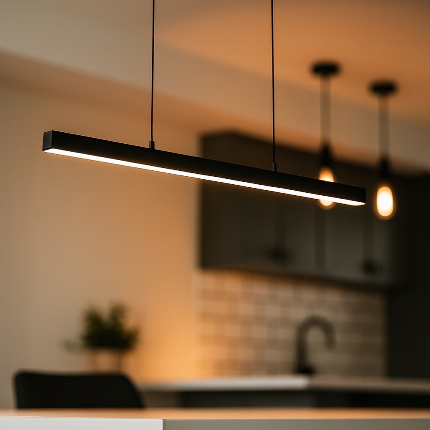 Brilagi - Candeeiro pendente em cabo AXIS LED/30W/230V 120 cm preto