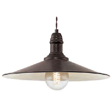 Brilagi - Candeeiro pendente em cabo FORGE 1xE27/60W/230V Ø 36 cm castanho