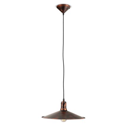 BRILAGI - Candeeiro pendente em cabo FORGE 1xE27/60W/230V Ø 36 cm castanho