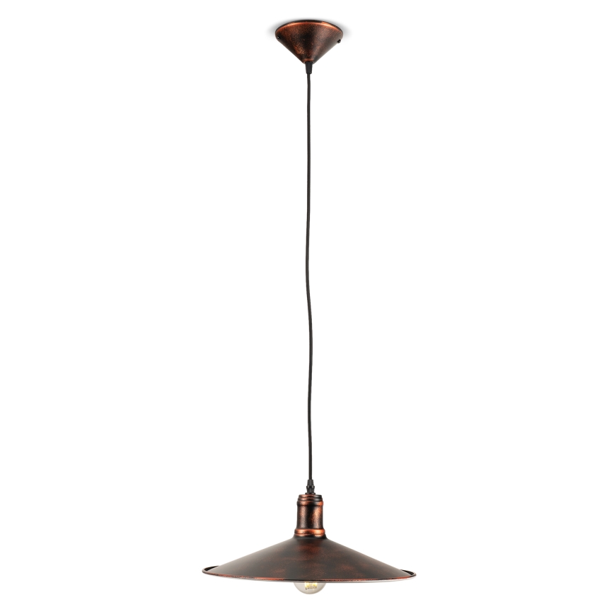 BRILAGI - Candeeiro pendente em cabo FORGE 1xE27/60W/230V Ø 36 cm castanho