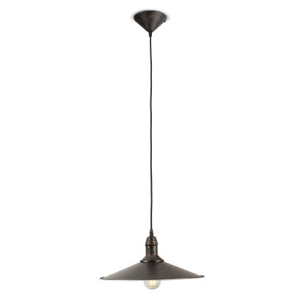BRILAGI - Candeeiro pendente em cabo FORGE 1xE27/60W/230V Ø 36 cm castanho