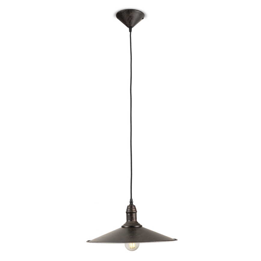BRILAGI - Candeeiro pendente em cabo FORGE 1xE27/60W/230V Ø 36 cm castanho