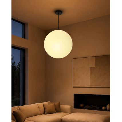BRILAGI - Candeeiro pendente em cabo POLOS 1xE27/40W/230V Ø 40 cm preto