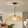 Brilagi - Candeeiro pendente LED CERIA BOHO 1xE27/40W/230V, diâmetro 70 cm, castanho