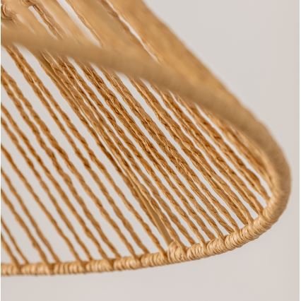 Brilagi - Candeeiro pendente LED CERIA BOHO 1xE27/40W/230V, diâmetro 70 cm, castanho