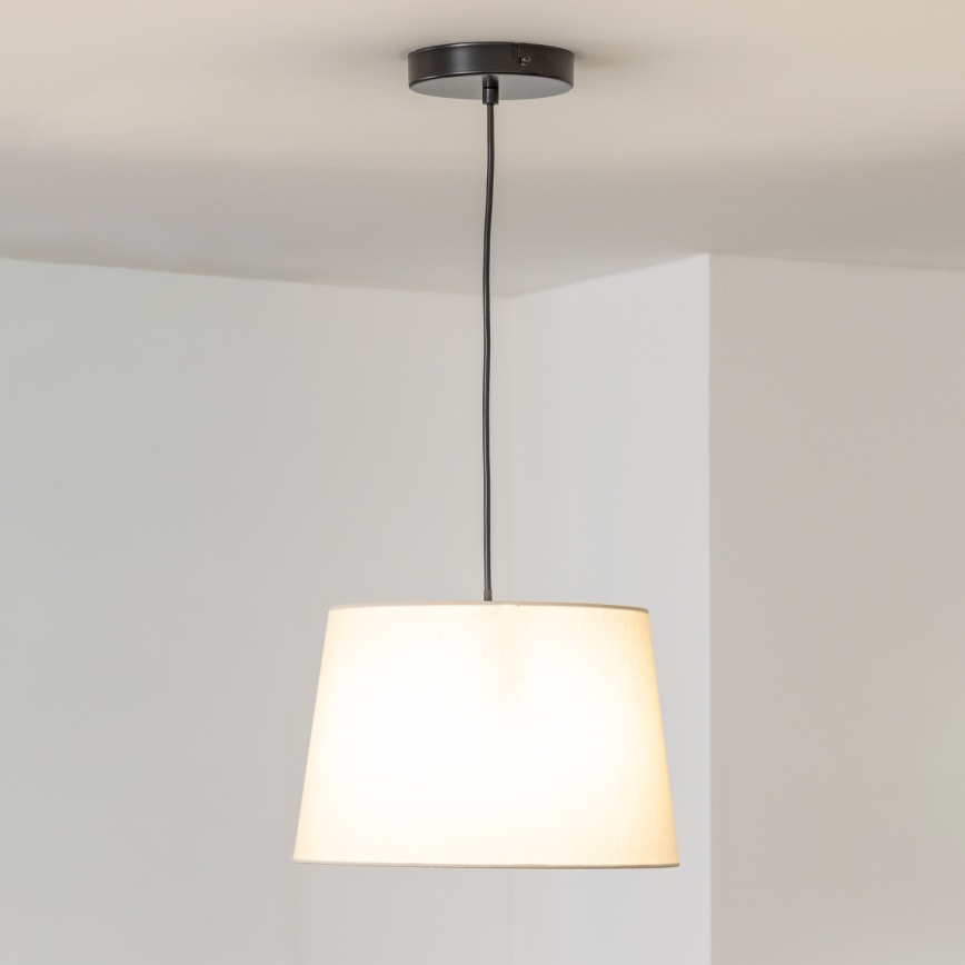 Brilagi - Candeeiro pendente LED com cabo CERIA 1xE27/40W/230V diâmetro 30 cm bege