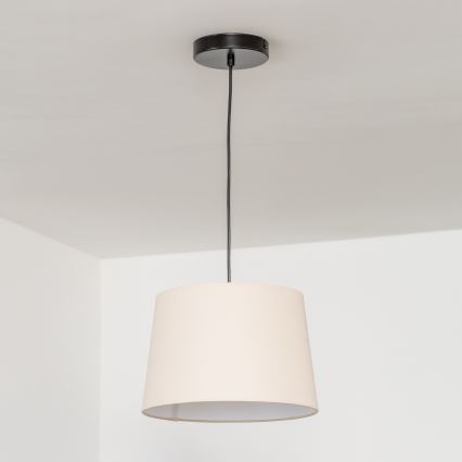 Brilagi - Candeeiro pendente LED com cabo CERIA 1xE27/40W/230V diâmetro 30 cm bege