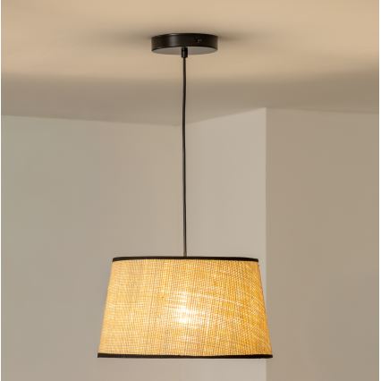 Brilagi - Candeeiro pendente LED com cabo CERIA 1xE27/40W/230V Ø 35 cm bege