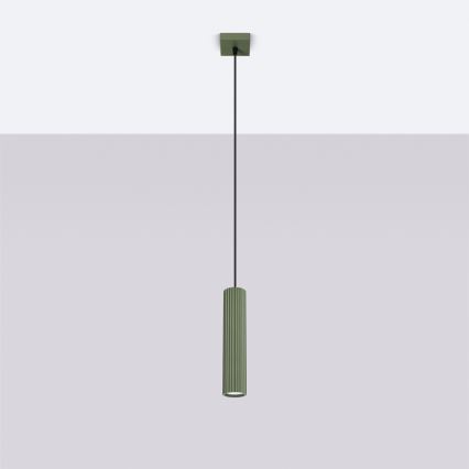 Brilagi - Candeeiro pendente LED CRESTO em cabo 1xGU10/10W/230V, verde