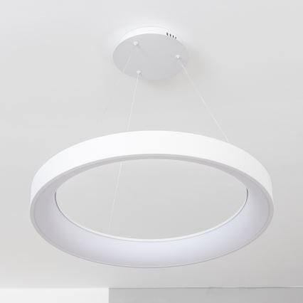 Brilagi - Lustre LED dimerizável suspenso por cabo FALCON II LED/99W/230V 3000–6500K Ø 60 cm branco + comando remoto