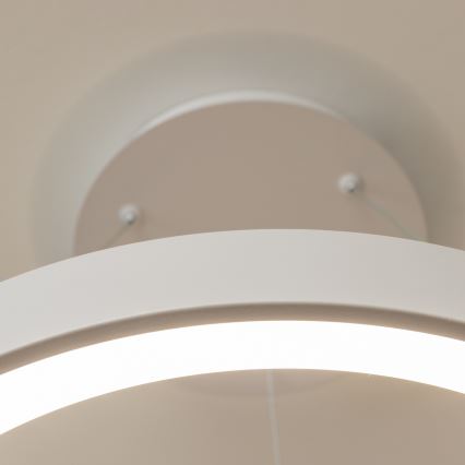Brilagi - Lustre LED dimerizável suspenso por cabo FALCON II LED/99W/230V 3000–6500K Ø 60 cm branco + comando remoto