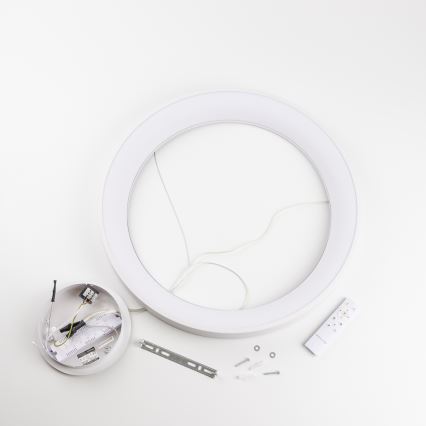 Brilagi - Lustre LED dimerizável suspenso por cabo FALCON II LED/99W/230V 3000–6500K Ø 60 cm branco + comando remoto