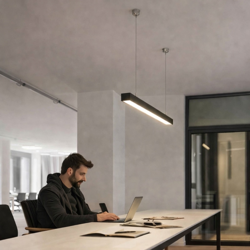 Brilagi - Luminária pendente LED FULLDAY LED/10/15/20W/230V 2700/4000/6000K 60 cm preta