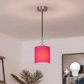 Brilagi - Candeeiro pendente LED NUBILA 1xE27/60W/230V Ø 14 cm preto/rosa