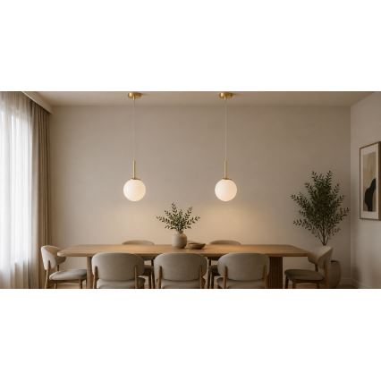 BRILAGI - Candeeiro pendente MILO 1xE27/60W/230V dourado