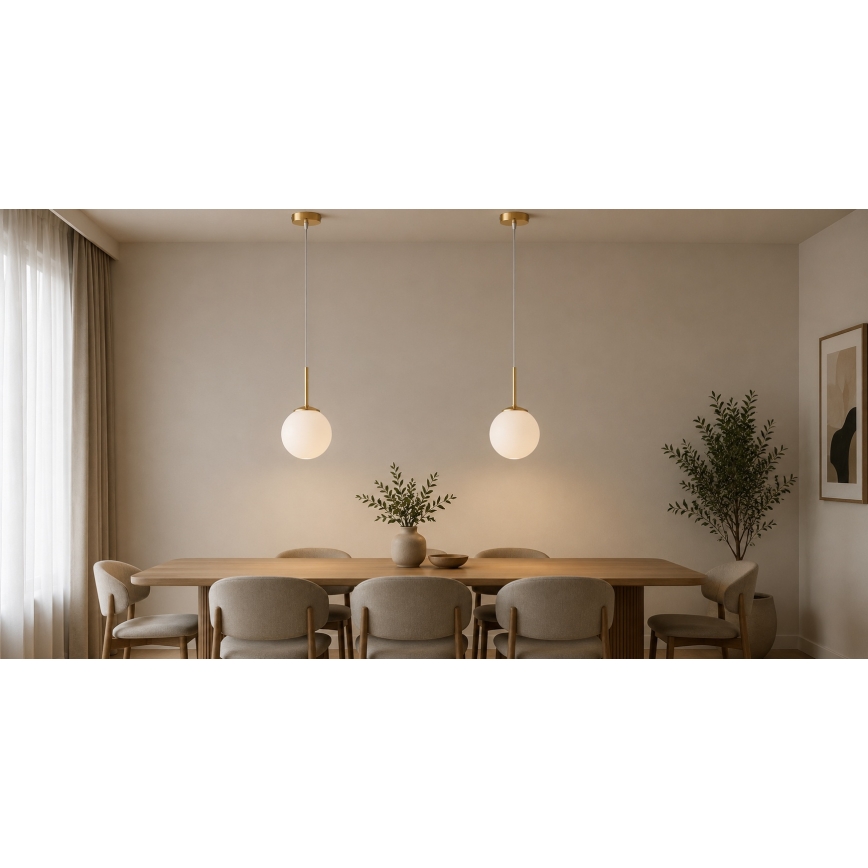 BRILAGI - Candeeiro pendente MILO 1xE27/60W/230V dourado