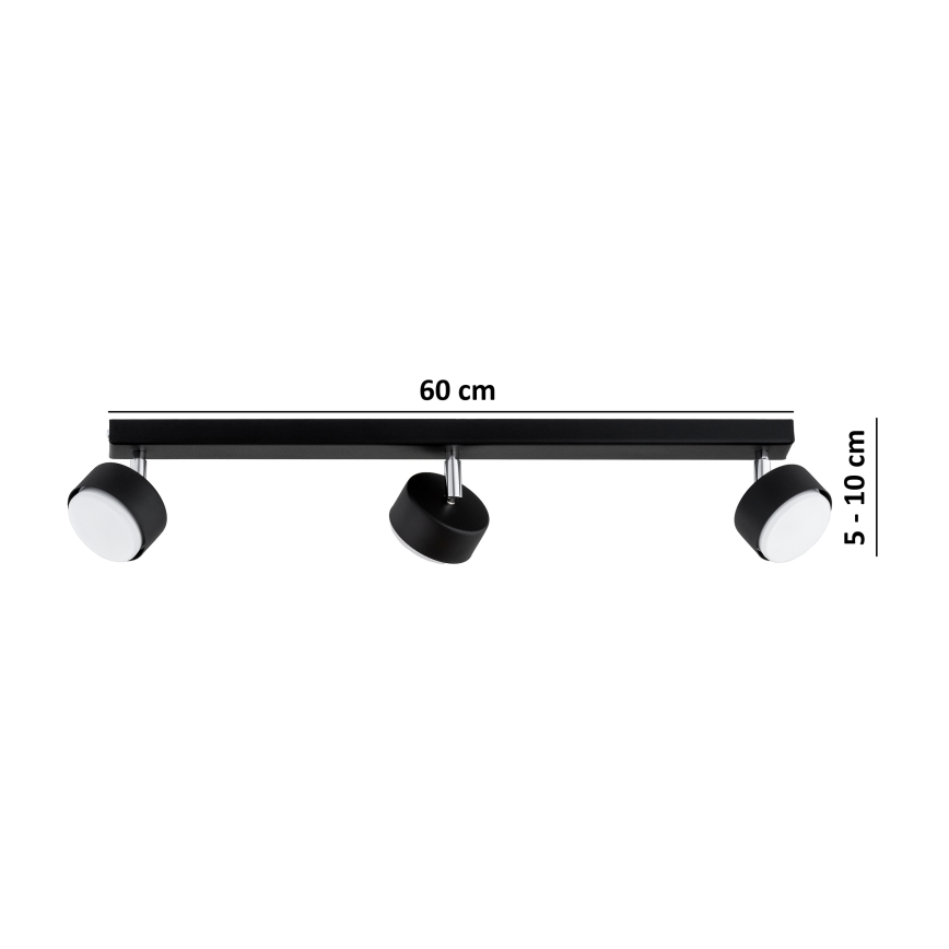 BRILAGI - Candeeiro spot LED MONO 3xGX53/30W/230V preto