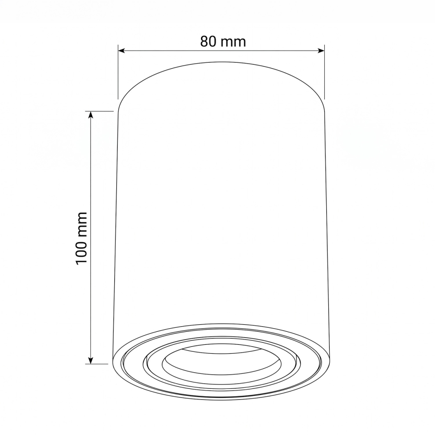 BRILAGI - Candeeiro spot MIA 1xGU10/30W/230V 100x80 mm castanho
