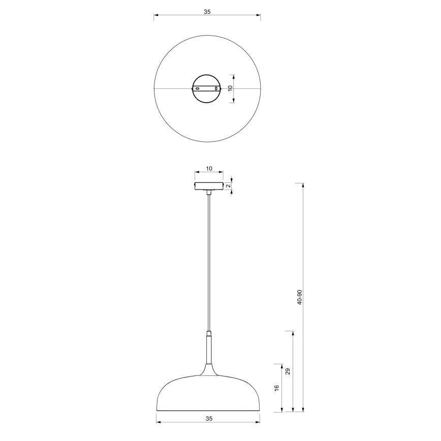 Brilagi - Candeeiro suspenso ABRAHAM 1xE27/60W/230V diâmetro 35 cm bege