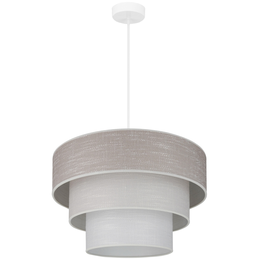 Brilagi - Candeeiro suspenso ALASKA LUNETA 1xE27/15W/230V diâmetro 45 cm cinzento/creme