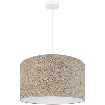 Brilagi - Candeeiro suspenso BOUCLE ROLLER 1xE27/15W/230V diâmetro 45 cm castanho