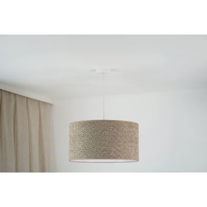 Brilagi - Candeeiro suspenso BOUCLE ROLLER 1xE27/15W/230V diâmetro 45 cm castanho